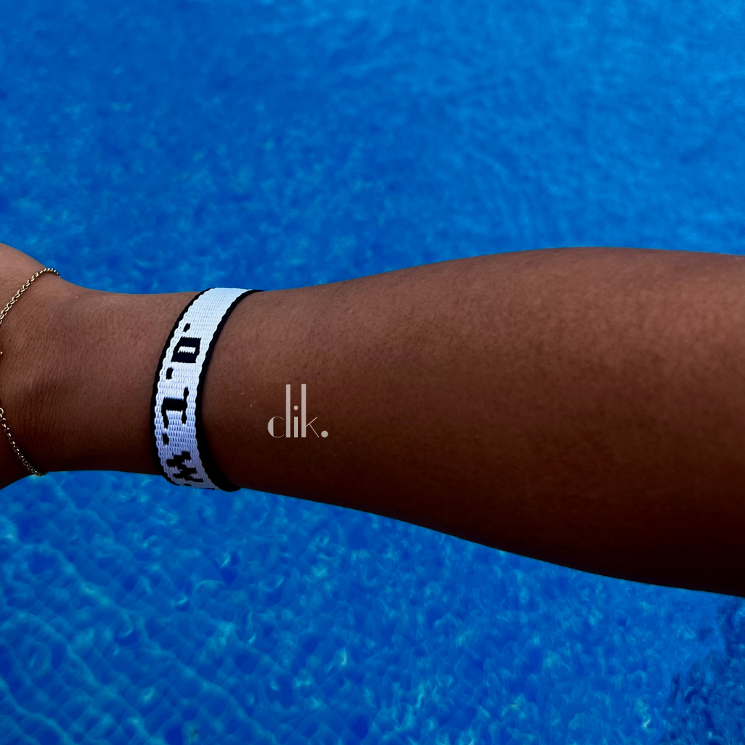 Pixel White bracelet by Clik